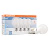 SYLVANIA LED Light Bulb, 60W Equivalent A19, Efficient 8.5W, Medium Base, Frosted Finish, 800 Lumens, Bright White - 4 count (Pack of 1) (79704)