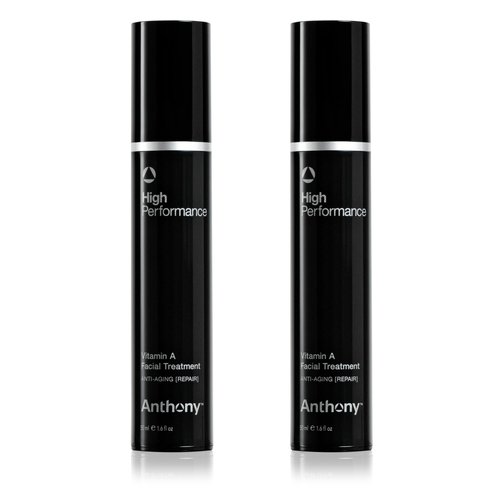 Anthony Retinol Cream for Face: High Performance Retinol Anti Wrinkle Face Cream – Anti Aging Facial Treatment Moisturizer; Vitamin A, Shea Butter & Squalane, Preserves Youthful Skin 1.6 Fl Oz 2 Pack