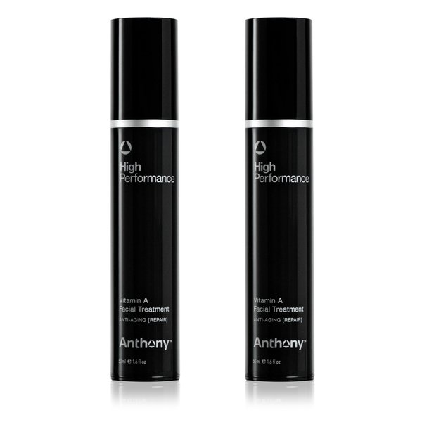 Anthony Retinol Cream for Face: High Performance Retinol Anti Wrinkle Face Cream – Anti Aging Facial Treatment Moisturizer; Vitamin A, Shea Butter & Squalane, Preserves Youthful Skin 1.6 Fl Oz 2 Pack