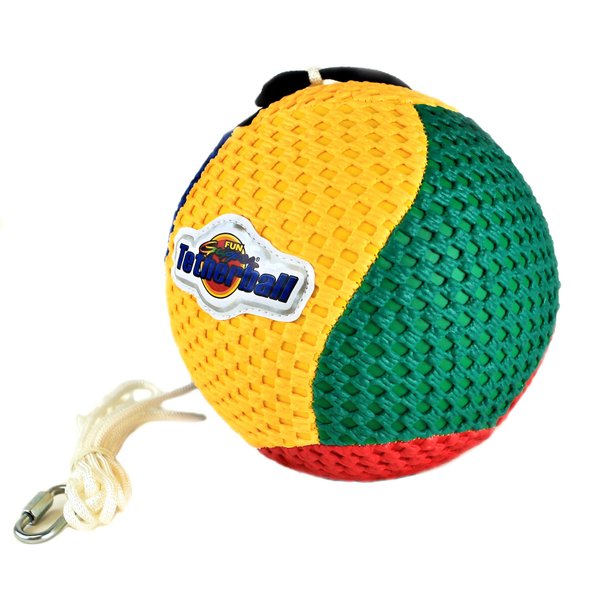 fun gripper Tetherball Ball Mesh Non Slip Easy Grip Cover Backyard Outdoor w/ 8' Nylon Rope by: Saturnian I