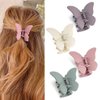 Canitor Butterfly Hair Clips Butterfly Claw Clips 2.7" Hair Clips for Women Hair Clips for Thick Thin Hair Matte Medium Butterfly Clips Girls Cute Hair Clips Butterfly Hair Accessories