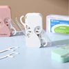 Dental Floss Picks Dispenser Portable Flossers Dispenser Automatic Pop-up Floss Boxes Adult Floss Sticks Case with 62 Count Extra Dental Flossers for Cleaning Teeth