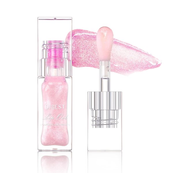 LANGMANNI Hydrating Lip Glow Oil,Moisturizing Nourishing Lip Oil,Light Colour Gloss Tinting And Non-sticky Lip Oil For Dry Lips Lip Care (Color Changing 1Pcs)