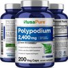 NusaPure Polypodium Leucotomos Extract 2400mg 200 Veggie Capsules (Vegetarian, Non-GMO, Vegan)
