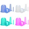 lychee Anti Cellulite Cupping Therapy Set for Family 4Pcs Silicone Vacuum Massage Cups - Chinese Cupping Kit for Body and Facial Massager for Adults Home Use (Blue)