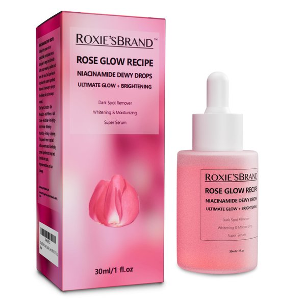 ROXIE'SBRAND Dark Spot Remover Super Serum: 10% Niacinamide, 4% Tranexamic Acid, 2% Arbutin, 2% Vitamin C, Hyaluronic Acid, Vitamin B12, Ceramides, Natural Rose Scent (30ml /1.01 fl. oz.)