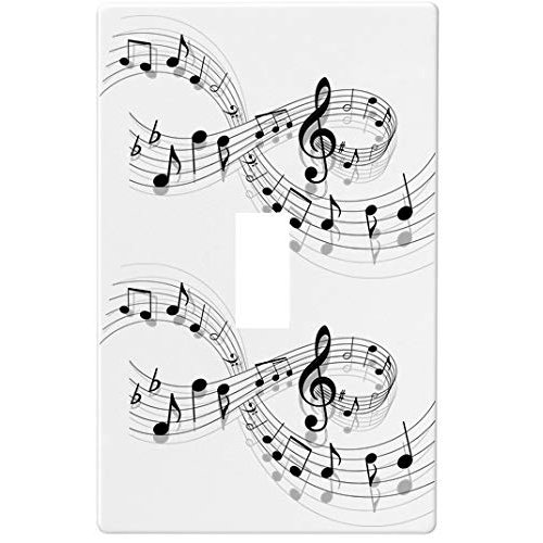 Sheet Music Wallplate Decorative Switch Plate Cover (1 Gang - Single Toggle)