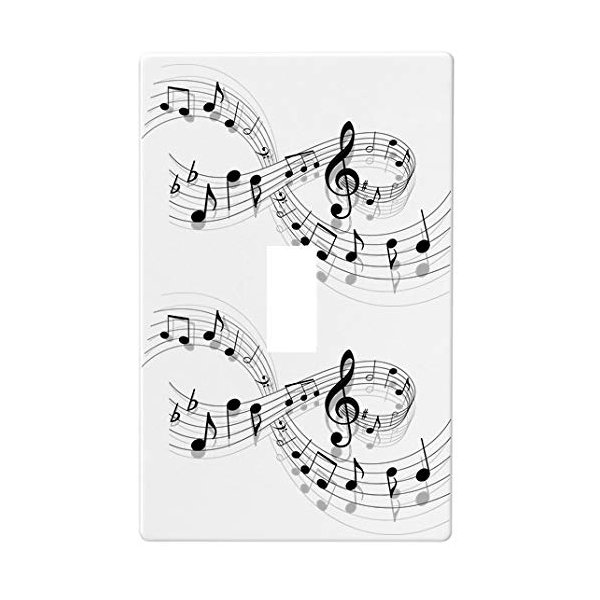Sheet Music Wallplate Decorative Switch Plate Cover (1 Gang - Single Toggle)