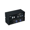 CKLau USB 3.0 Dual Monitor KVM Displayport 1.4 8K30Hz 4K144Hz, 2 Monitors 2 Computers Peripheral Sharing Switcher Box with Cables, Wired Remote, Digital Display