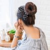 Xiwstar 12 Pcs Rabbit Ears Bow Hair Bands Scrunchies Chiffon Bow Hair Elastic Hair Ties Bands Ropes Ponytail Holder for Women Girls