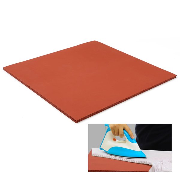 15 x 15 Inch Silicone Heat Press Mat Pad, 0.3” Thickest Silicone Pad for Heat Press Machine, Flat Heat Transfer Press Replacement Pad