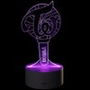 YX&ST Kpop Twice 16 Colors LED Night Light with Remote Control USB Acrylic Home Room Decoration