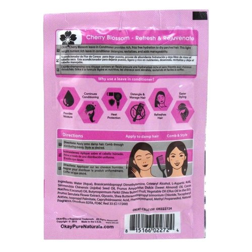 Okay Cherry Blossom Refreshing & Rejuvenating Leave in Deep Conditioner, 1.5 Ounce