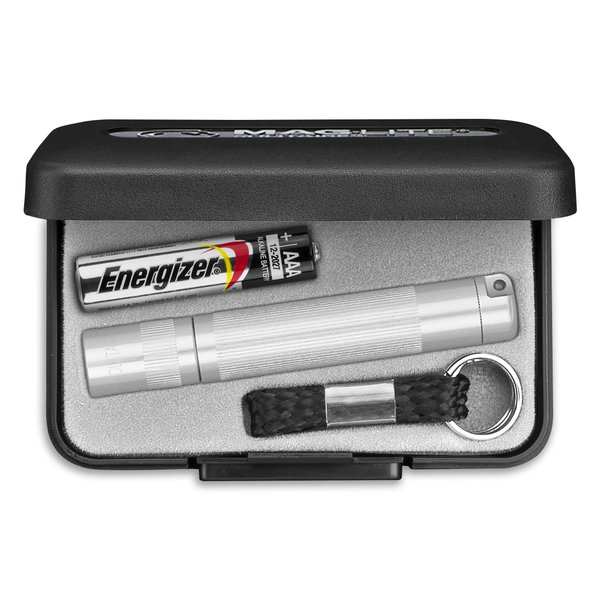 Maglite Solitaire Incandescent 1-Cell AAA Flashlight in Presentation Box Silver