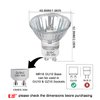 GU10 Halogen 35W Bulbs, 6 Pack GU10+C 120V 35W Halogen Light Bulbs with Long Lasting Lifespan, Dimmable MR16 GU10 Light Bulb for Track Light, Recessed Light, Range Hood Light Bulbs, 2700K Warm White