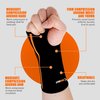 NeoAlly® - Forearm and Wrist Brace for Carpal Tunnel & Exercise, Moisture-Wicking Adjustable Wrist Wraps, Muscle Recovery Wrist Support, Small