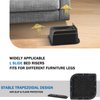 ANNKUT Bed Risers 2 Inch Heavy Duty, Furniture Risers for Bed Desk Table Sofa Couch,Oversized Bed Lifts Risers,Support up to 5000 Lbs(4 Pack Black)