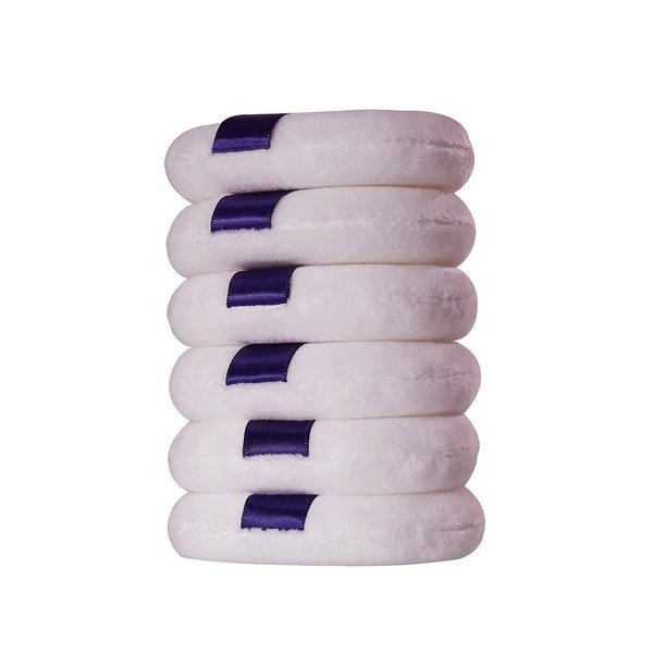 Powder Puff - 3.15 Inch Ultra Soft Washable Velour Makeup Powder Puffs for Face Powder, Setting powder, Body powder, Loose Powder, Other powders (6 Pack)
