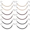 Hotop 15 Pieces Elastic Hook Hair Tie Styling Ponytail Holder Hooks Hair Cord (Black, Brown and Blonde)