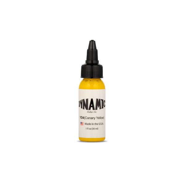 Dynamic Tattoo Ink Color Canary Yellow 1oz