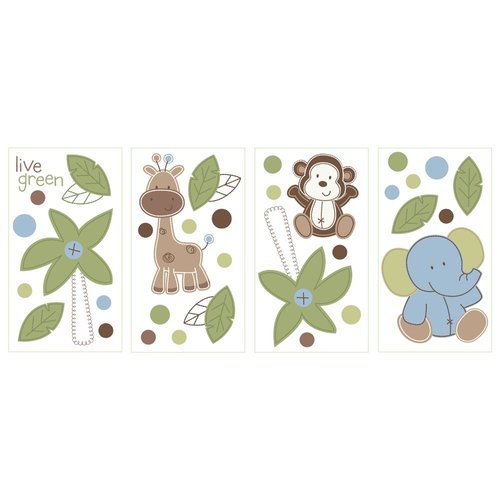 Organically Grown Safari Wall Decals, Brown/Green (Discontinued by Manufacturer)