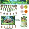 Jungle Safari Birthday Party Decorations - Safari Animals Birthday Banner, Backdrop, Cake, Cupcake Toppers, Hanging Swilrs, Balloons for Zoo Safari Animal Theme Party Supplies