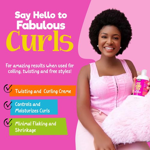 CurlyChic Your Defining Lotion - Curl Enhancing, Moisturizing & Styling Solution for Curly, Kinky, Coily, & Wavy Hair - Non-Sticky Curl Cream with Shea Butter, & Aloe Vera - Sulfate & Paraben-Free