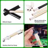 Vefungyan 38pcs Pool Cue Repair Kit: 2 Pool Cue Tip Clamp 20 Billiard Cue Tips 4 Shaper 5 Chalk Cubes 5 Pool Cue Repairers 2 Planers