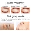 U-N Eyebrow Pencil Longlasting Waterproof Durable Automaric Liner Eyebrow 3 Colors to Choose (gray)
