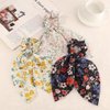 3 Pcs Flower Hair Scarf Scrunchies Chiffon Elastic Band Long Tails Scrunchy With Bows Hair Ties for Girl