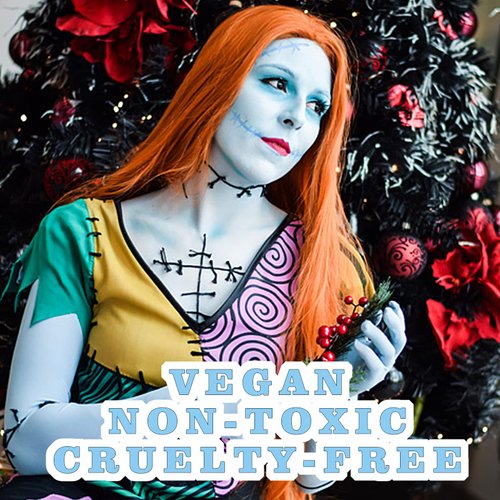 MEICOLY Light Blue Face Body Paint,Blue Eye Black Stick,Pale Blue Body Paint Stick for Corpse Bride Halloween SFX Avatar Sally Makeup,Waterproof Sport Eyeblack Stick for Football/Baseball/Softball