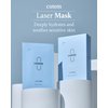 Cutem Laser Mask (Pack of 10) - Fast Soothing, Deep Hydration Facial Sheet Mask for Sensitive, All Skin Types, Korean Skin Care. Aloe Vera, Panthenol.