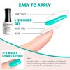 RARJSM Turquoise Blue Gel Nail Polish Turquoise Gel Nail Polish 1PCS 15ML Long Lasting Gel Nail Polish Soak off U V Curing Required Nail Art French Manicure Salon DIY at Home