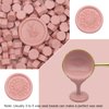 360pcs Dusty Rose Sealing Wax Beads, Andotopee Premium Wax Seal Beads for Stamp Seals, Octagon Wax Sealing Pellets Refill Pack for Wax Seal Kit, Wedding Invitation, Letter Envelope Seal, DIY Crafts