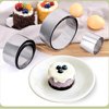 6 Pcs Round Stainless Steel Cookie Cutter Set (2, 3, 3.5,4, 5, 6 Inch),Large Stainless Steel Donut Cutter for cookies, cakes,Baking,Sandwiches, Durable and Easy to clean ﻿ ﻿ ﻿