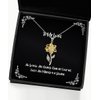 Brilliant Wife Sunflower Pendant Necklace, All Women Are Created Equal but Only the, Reusable Gifts for Wife, Birthday Gifts, Funny sunflower pendant necklace gift, Funny sunflower pendant necklace,