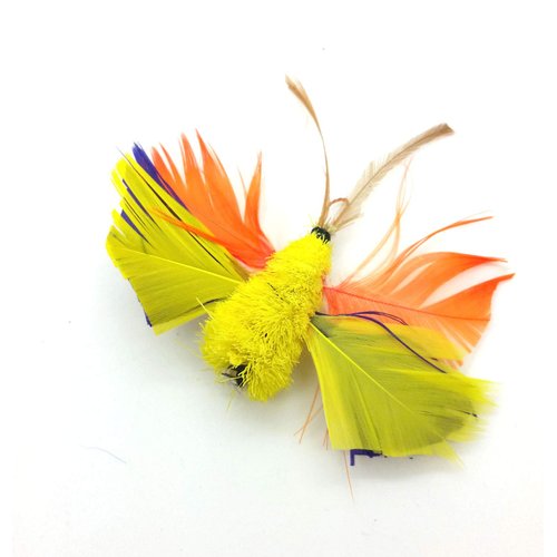 Cat Toy Teaser Wand - Butterfly Katfly Teaser and Teaser Wand - Yellow
