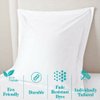 Saferay Green 100% Egyptian Cotton Pillowcase, 26x26 Inches, Pillow Shams for Bedroom, Hotel, Home Decor Soft and Breathable, Stitch Wrinkle Free Cushion Throw Pillow Cover (White, European, 2 Piece)