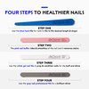 Elon Professional Nail File System – 4 Step Fingernail Files for Manicure - Nail File Set (4 Double-Sided) – Dermatologist Recommended Hand Files for Nails – Rebuild & Restore The Health of Nails