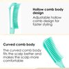 Seddy Detangling Brush for Curly Hair with Revolutionary Design|Painless Detangling for Frizz-Free Curls |Tangle-Free | Gentle Styling Tool for Effortless Curls | PINK|BLACK|GREEN (Green)