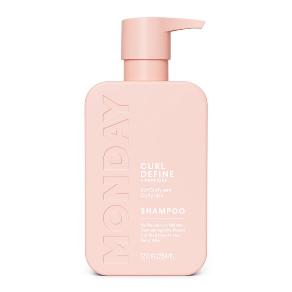 MONDAY HAIRCARE Curl Define Shampoo 12oz, Nourishing Curls, Tames Frizz, Enhances Shine with Coconut Oil and Shea Butter