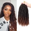 8 Packs Passion Twist Hair 14 Inch Water Wave Crochet Hair T30 Passion Twist Crochet Hair For Black Women Butterfly Style Crochet Braids Hair Extensions (Pack of 8, T30)
