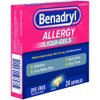 JOHNSON & JOHNSON CONSUMER M147 Benadryl Allergy, Dye Free Liquid Gels, Pack of 24