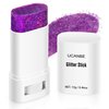 UCANBE Purple Body Glitter, Face Glitter Stick for Singer Concerts Music Festival, Chunky Glitter Makeup Rave Accessories for Body Face Hair Eyes Lip, Sparkling Mermaid Sequins for Women