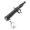 ECTORIA Nautical Collectible Silver Brass Handmade 10" Telescope with Black Wooden Tripod Stand Nautical Gift.