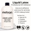 Mehron Makeup Liquid Latex | SFX Makeup | Halloween Latex Makeup | Latex Glue for Skin | Prosthetic Glue 16 fl oz (473 ml)) (Clear)
