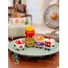 Elegrafy Happy Food Cute Food Series Mini Bricks Micro Building Kit Toys Desktop Ornaments Compatible Nano Kids (Sweet Taro Pie)
