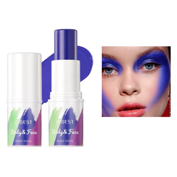 Jolilab Vibrant Body & Face Paint Stick, Smooth Texture for Easy Application Blendable Sticks,Holiday Cosplay Costume Party Makeup - 0.25 Oz (7)