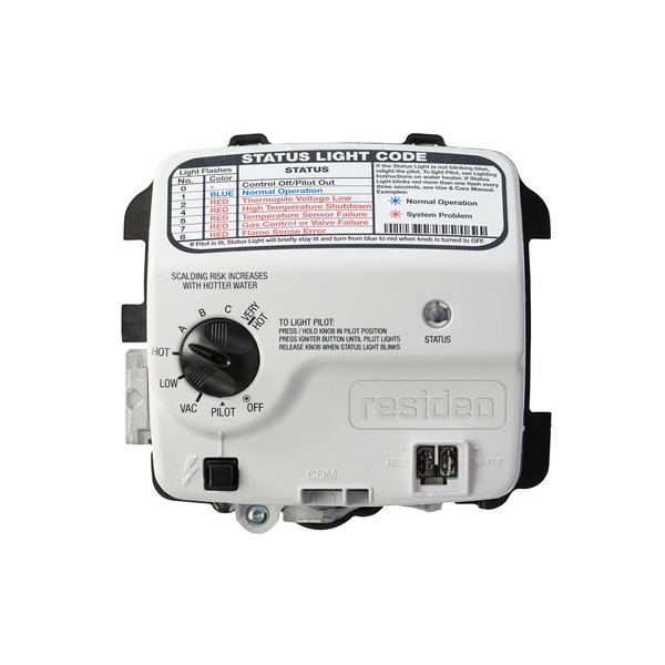 Resideo WT8840B1000 Water Heater Gas Control Valve, NAT 160 Degree F 1" Cavity