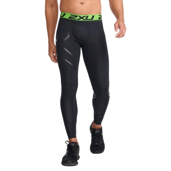 2XU Men's Refresh Recovery Compression Tights (Black/Nero, Small Tall)